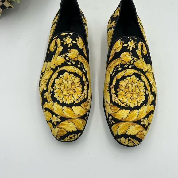 Men’s Versace Barraco satin slippers size 41 made in Italy main image 10